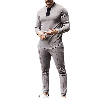Men's Long Sleeve Casual Two-Piece Set