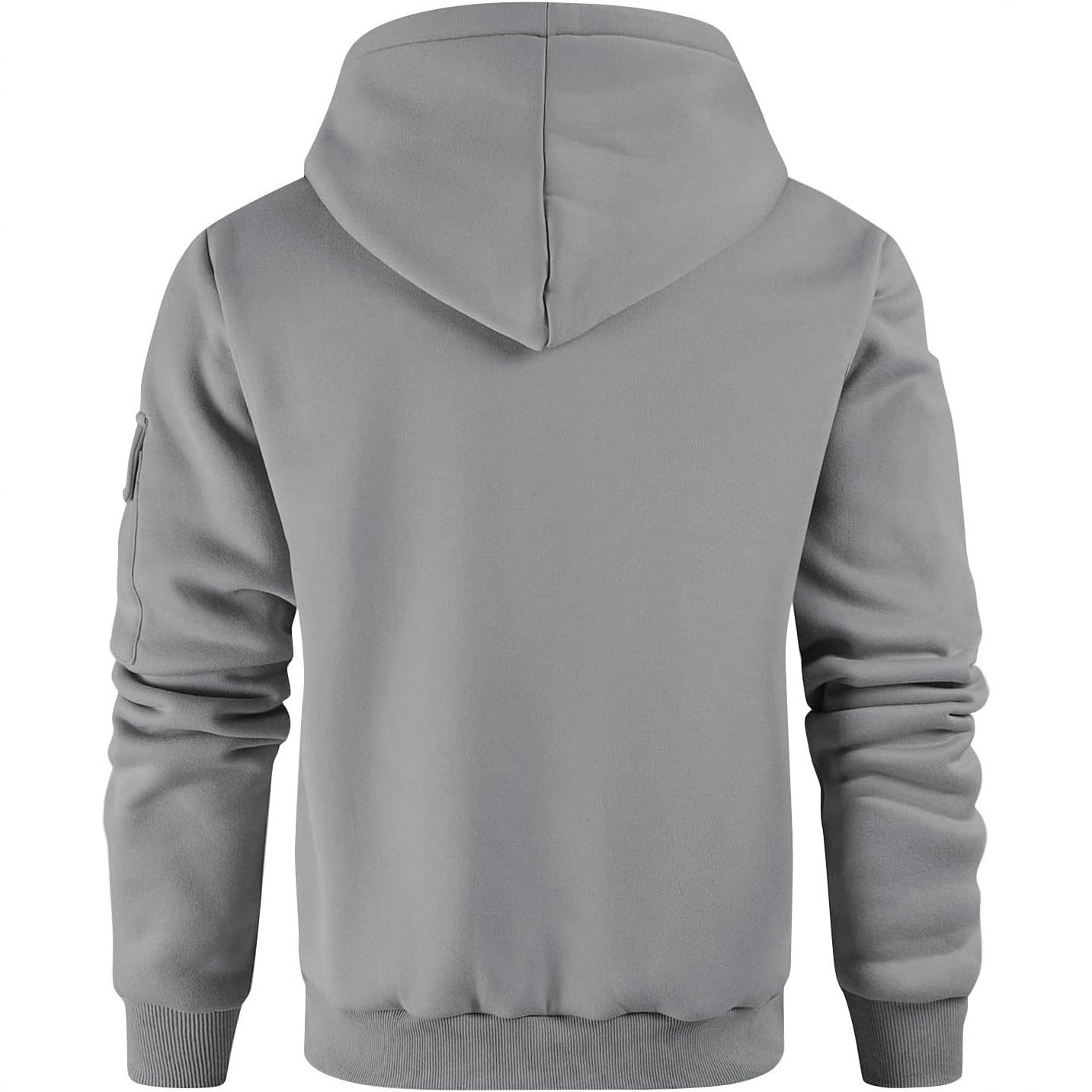 Men's Vintage Multi-pocket Hooded Long-Sleeved Sweatshirt