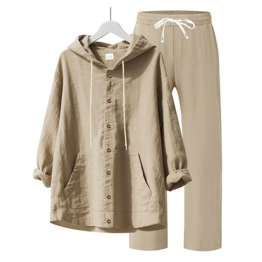 Men's Linen Shirt & Pants Set