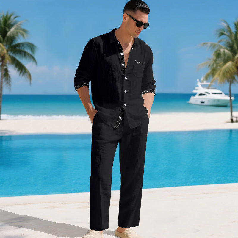 Men's Long-sleeve shirt set