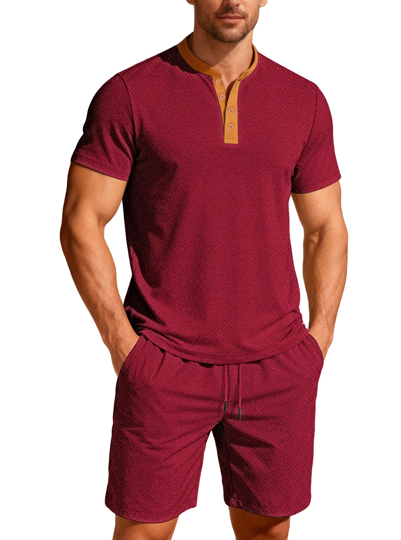 Men's Shirt & Shorts Set
