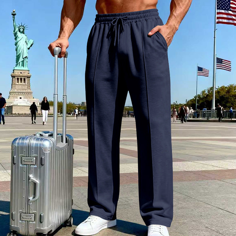 Men's Relaxed Straight-Leg Pants