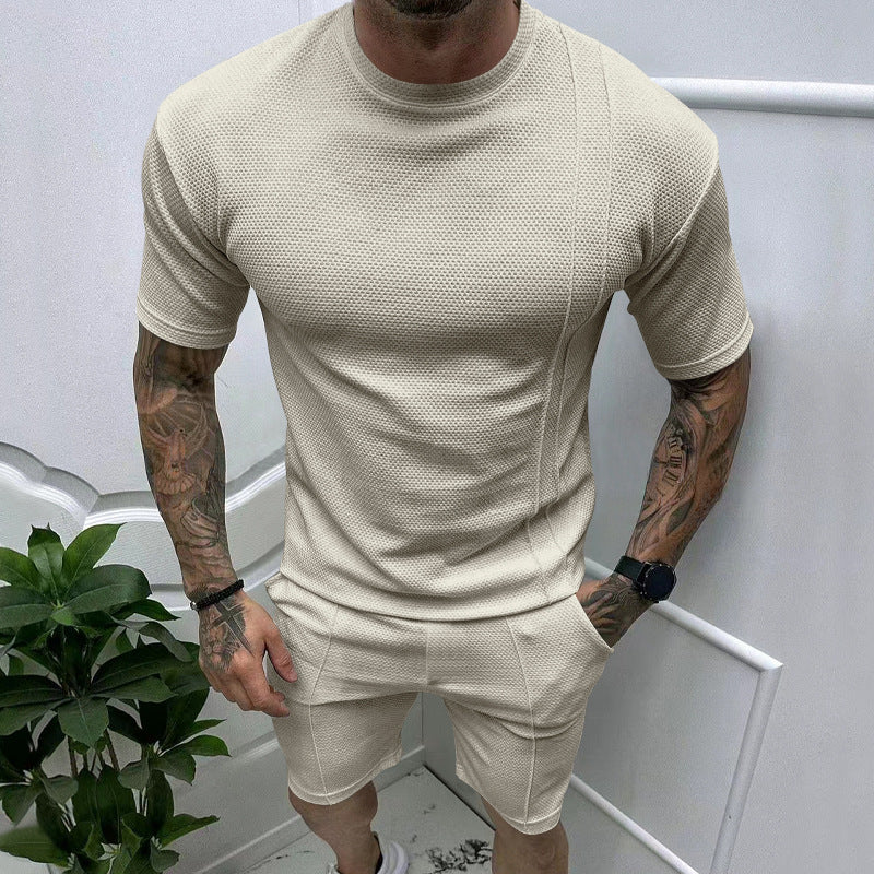 Men's Short Sleeve Shirt & Shorts Set