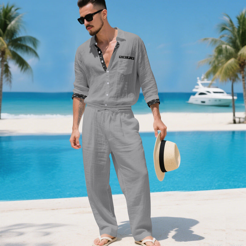 Men's Long-sleeve shirt set