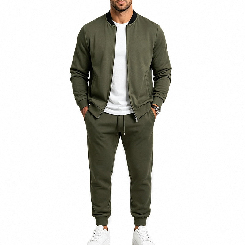 Men's Relaxed Outdoor Baseball Jacket set