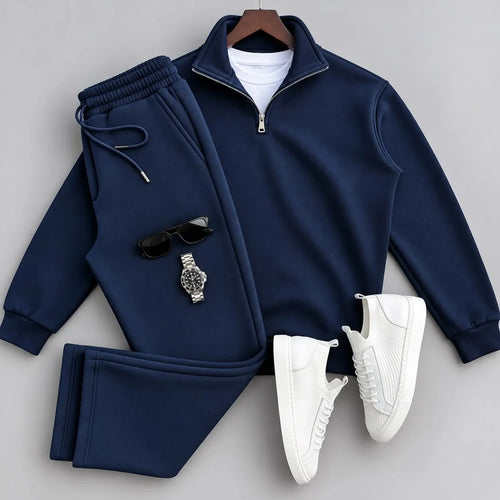 Men's Quarter-Zip Pullover & Pants Set