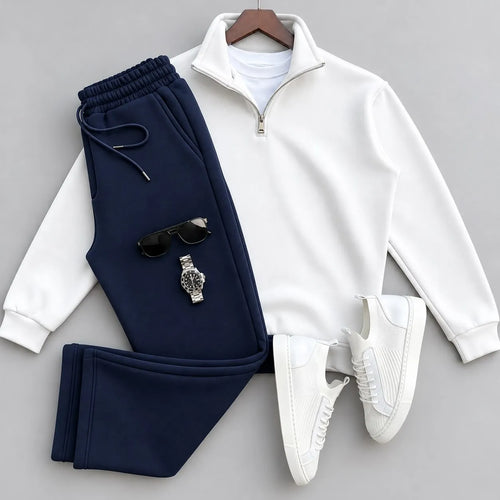Men's Quarter-Zip Pullover & Pants Set