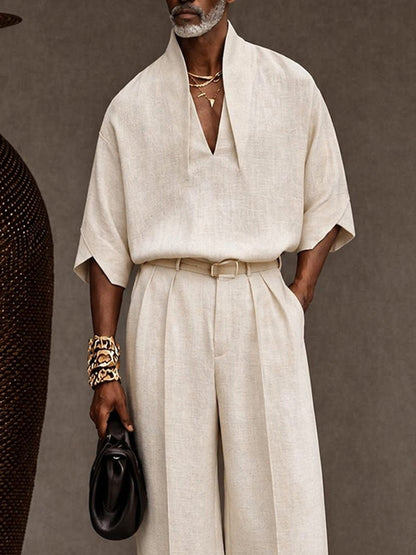 Minimalism Natural 100% Cotton Matching Set