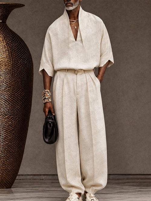 Minimalism Natural 100% Cotton Matching Set