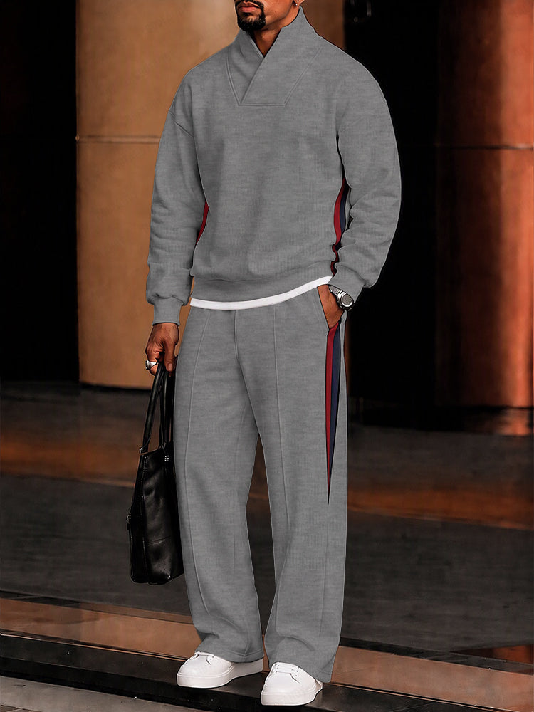 Athleisure Contrast Detail Fleece Matching Set