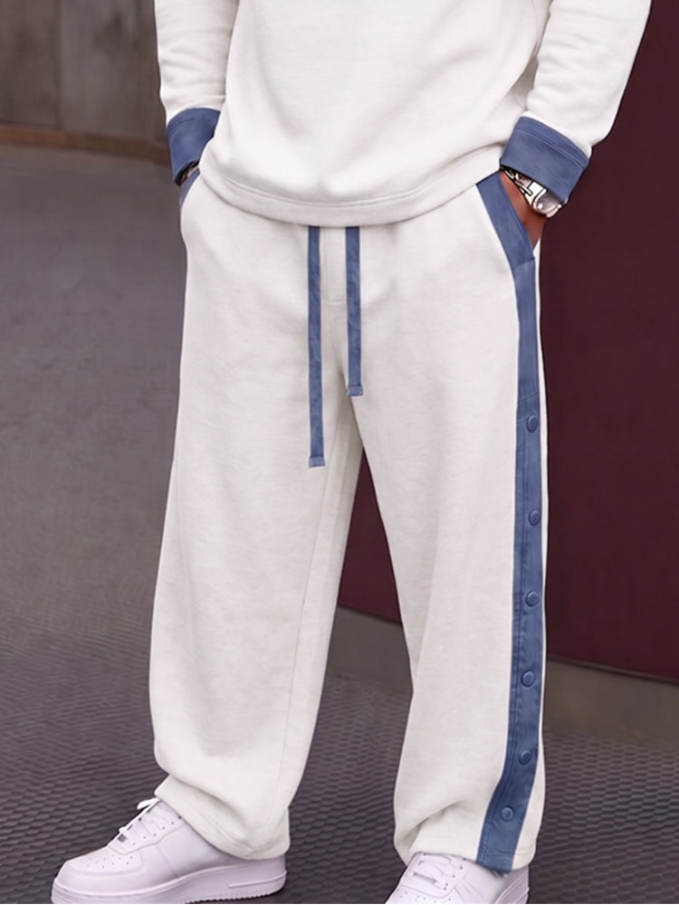Urban Faux Denim Contrast Matching Set