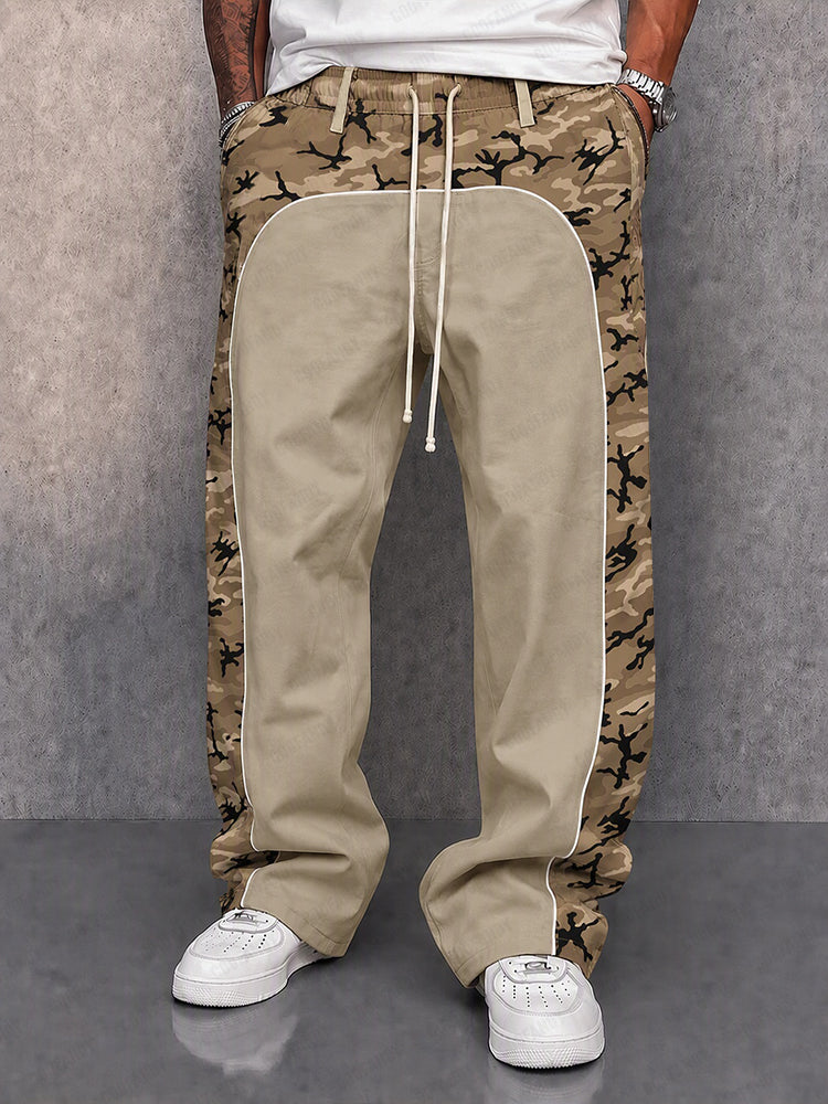 Urban Explorer Camo Patchwork Casual Pants