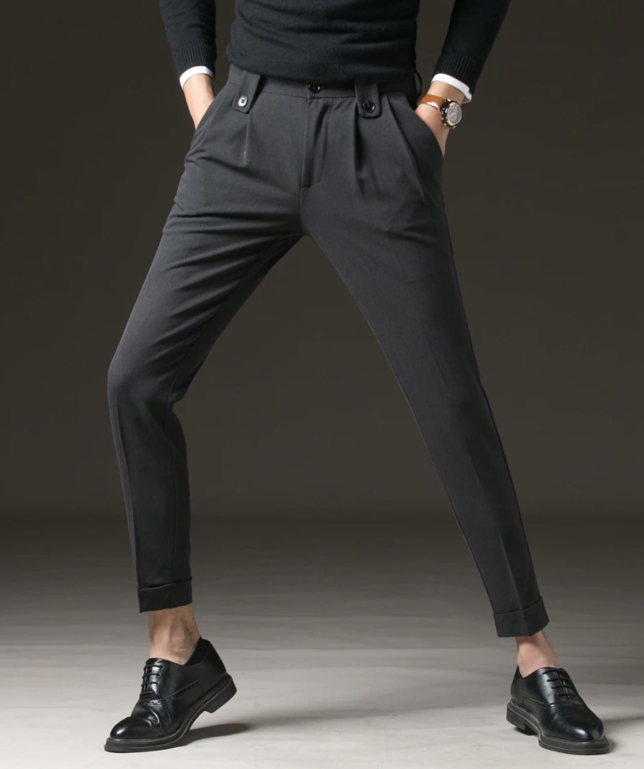 Antonios Casual Carrot-Fit Pants