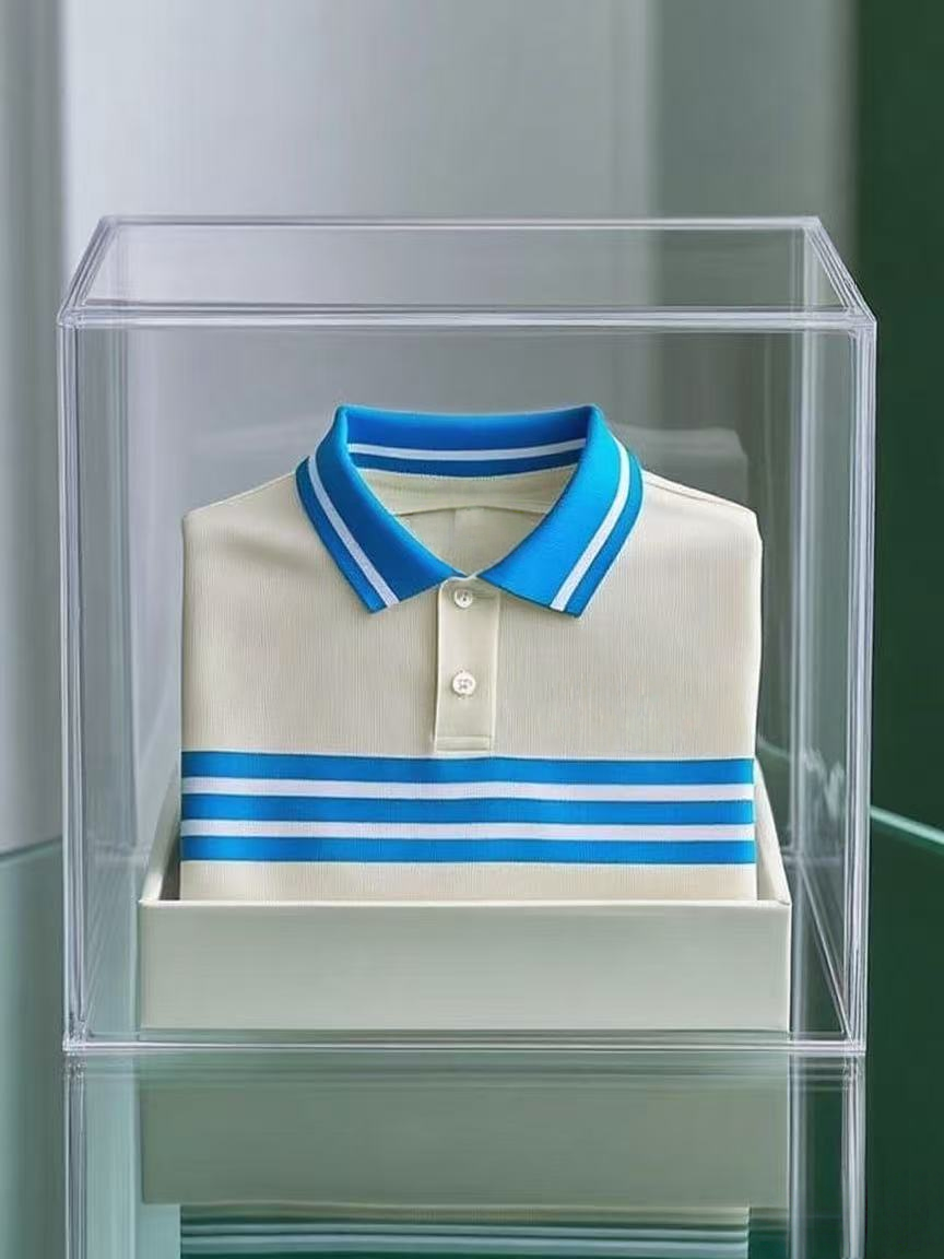 Men's Business Casual Button Short Sleeve Polo Shirt