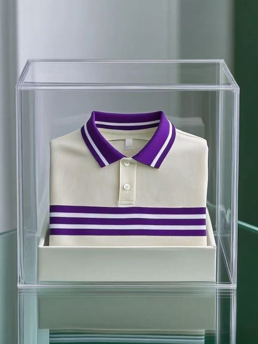 Men's Business Casual Button Short Sleeve Polo Shirt