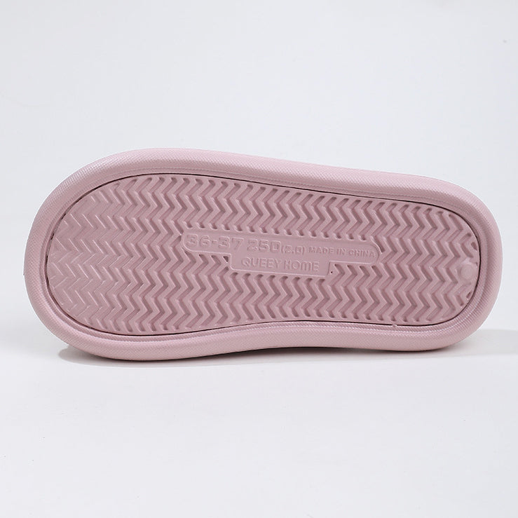 Thick-soled plush warm cotton slippers