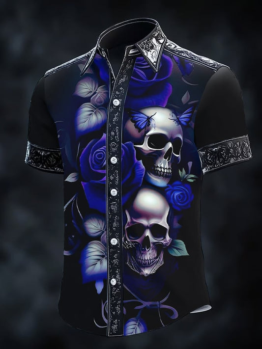 Men's Gothic Dark Short Sleeve Shirt