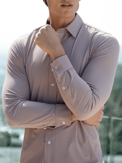 Men's Business Casual Long Sleeve Shirt