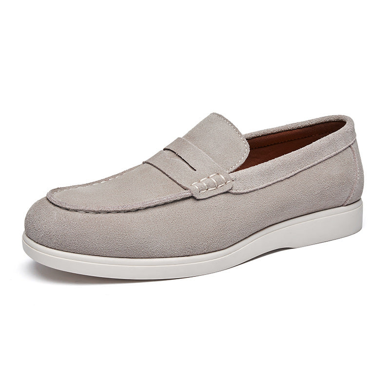 Men's British Style Suede Leather Nubuck Loafers