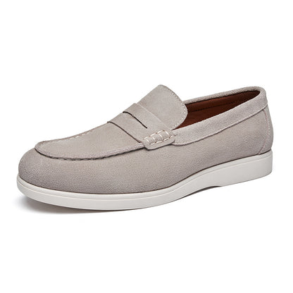 Men's British Style Suede Leather Nubuck Loafers