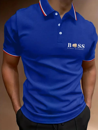 Casual Men'S Zipper Polo