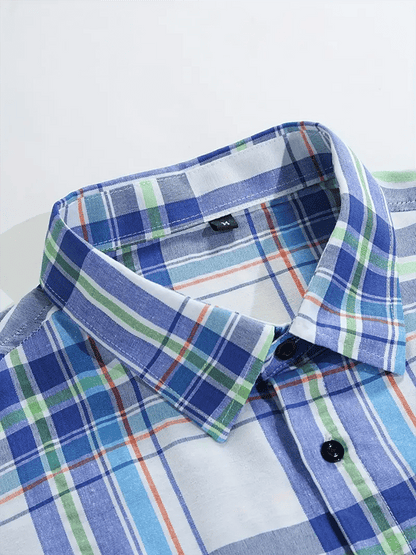 Men's Plaid Business Casual Shirt