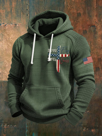 Men's Casual Faith Checkered Jacquard Sweatshirt