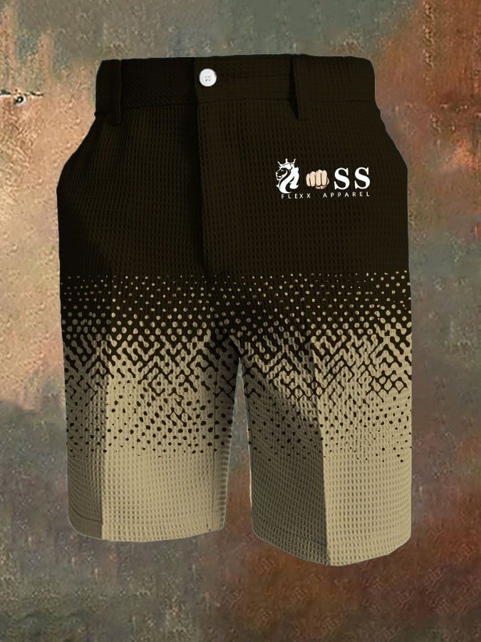 Men's Business Casual Waffle Color Contrast Pants