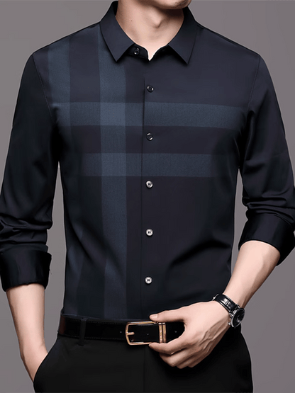 Men's Plaid Business Casual Shirt