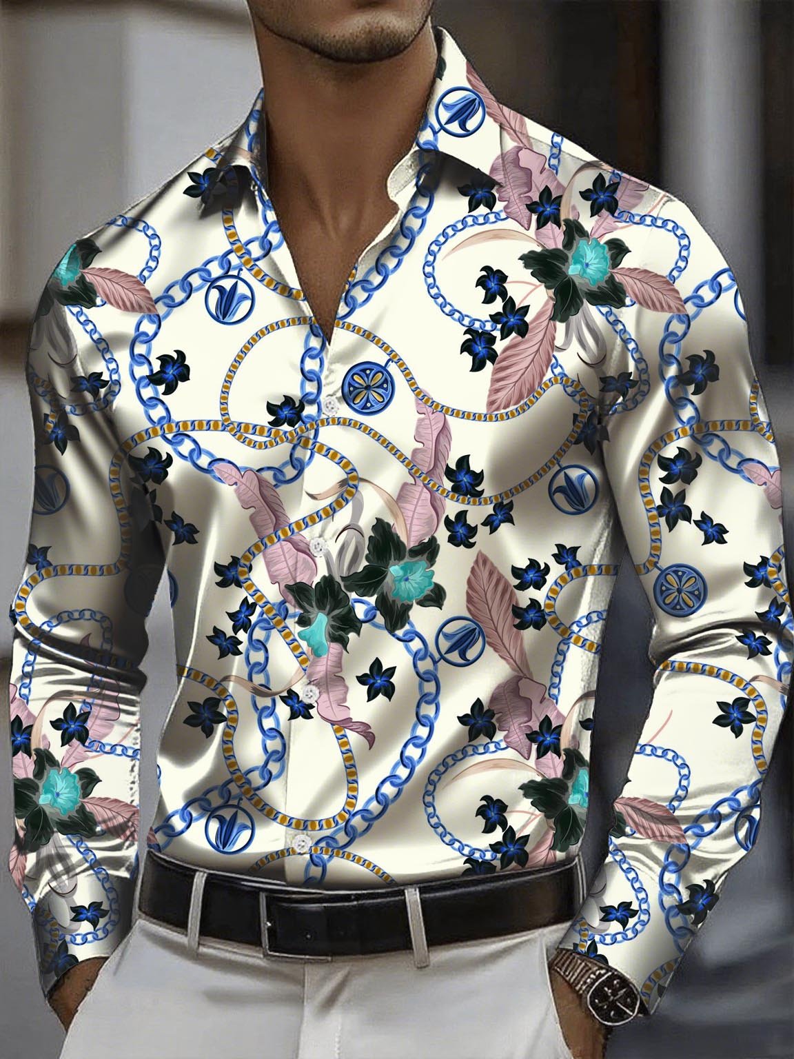 Men's Elegant And Classic Business Long-Sleeve Shirt