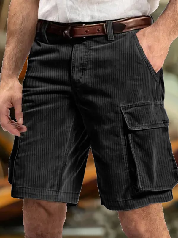 Men's Vintage Multi-Pocket Cargo Shorts