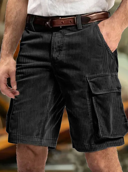 Men's Vintage Multi-Pocket Cargo Shorts