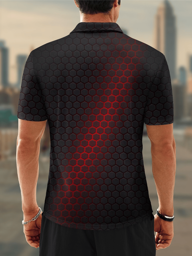 Moisture Wicking Chest Pocket Casual Polo