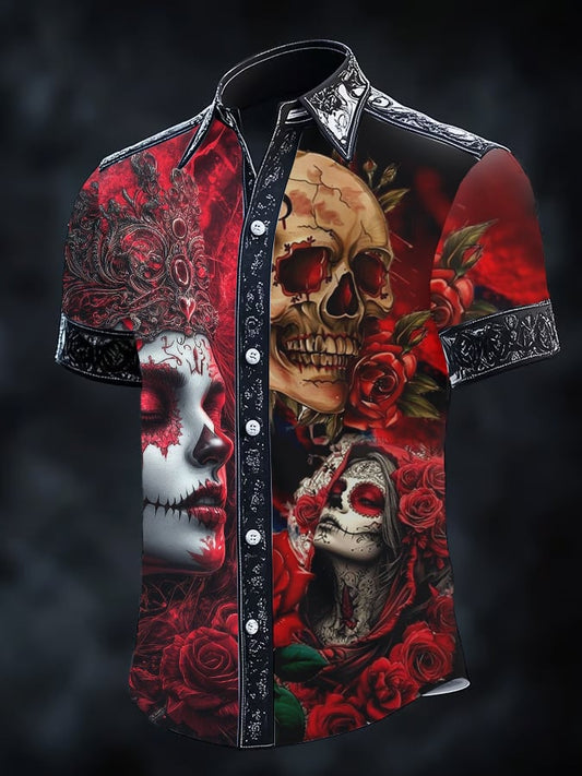 Men's Retro Gothic Dark Shirt
