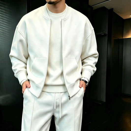 Men's Zipper Cardigan Jacket and Pants Set
