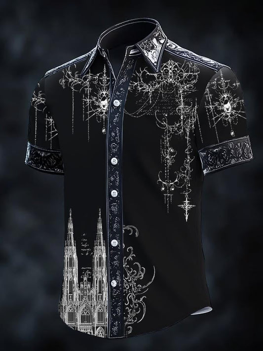 Men's Retro Gothic Dark Shirt
