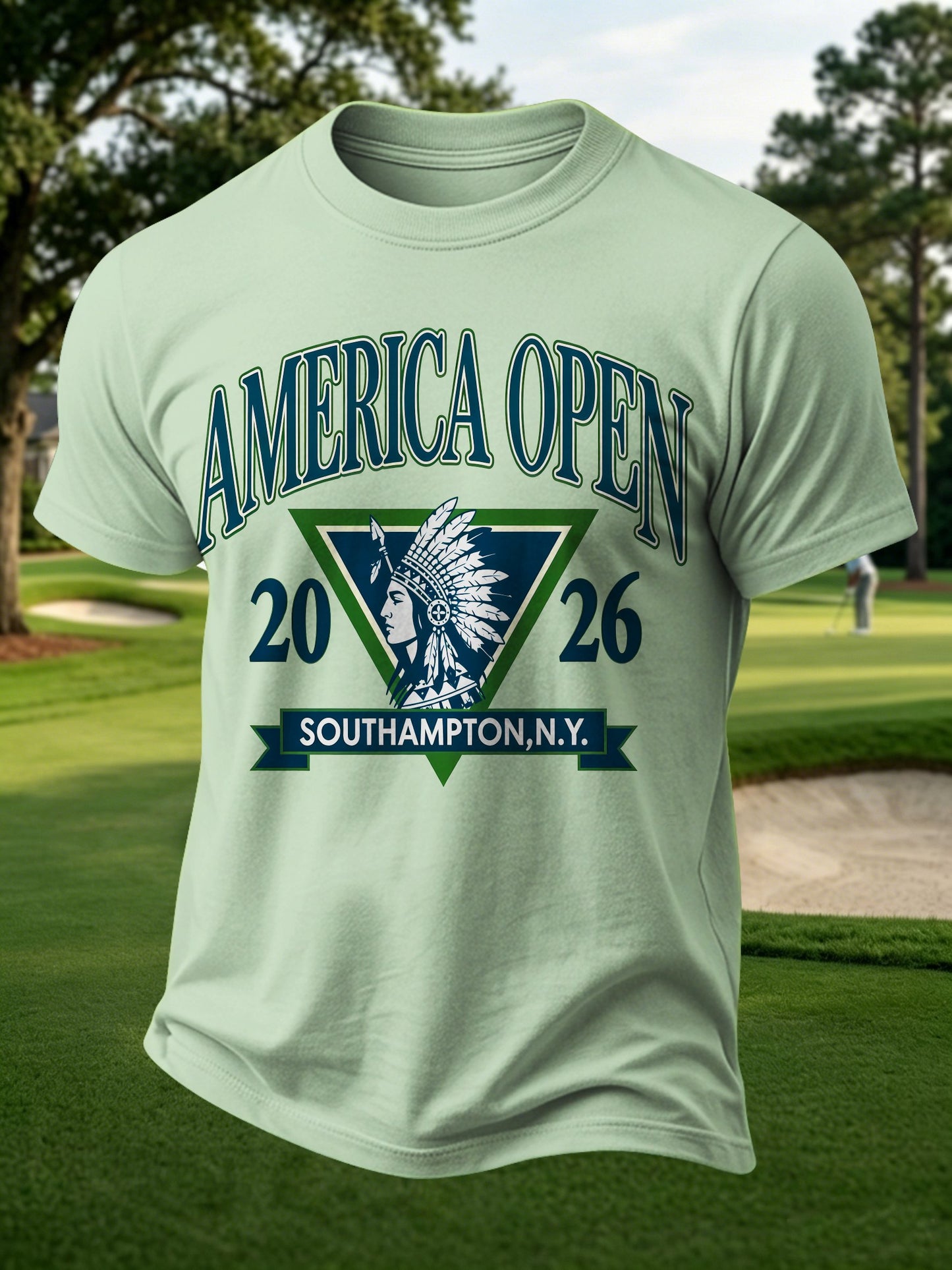 Men's Golf Enthusiast Printed Casual Tops