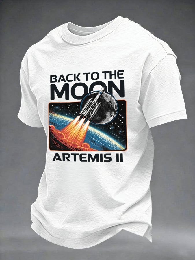 Lunar Mission Retro Graphic T-Shirt