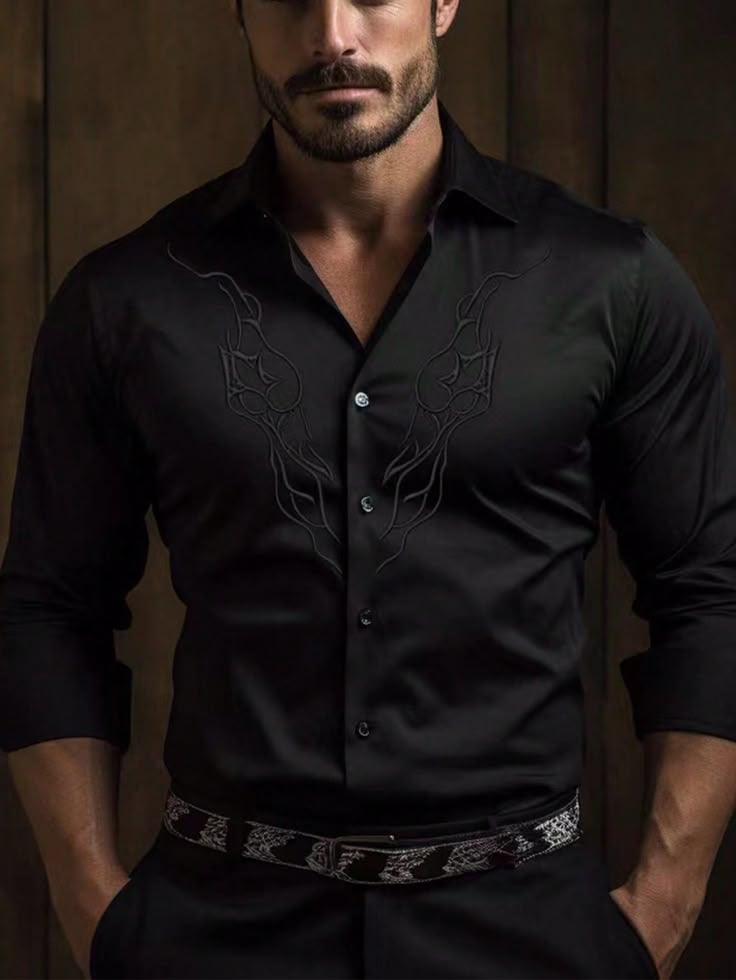 Men's Luxury Business Long Sleeve Shirt
