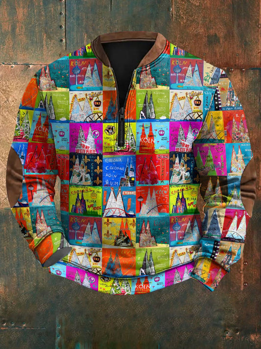 Men'S Cologne Carnival Print Sweatshirt