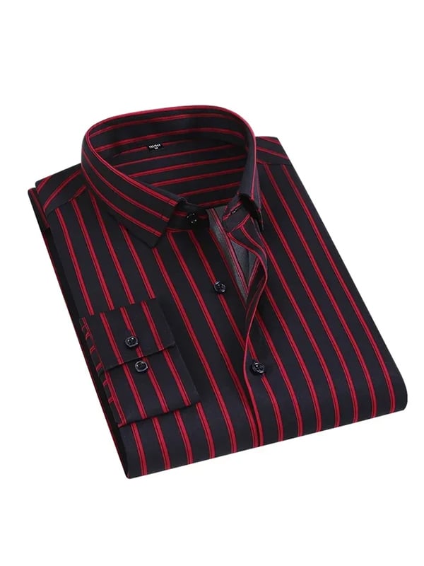 Men's Luxury Business Striped Long Sleeve Shirt