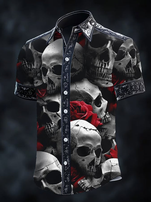 Men's Gothic Dark Short Sleeve Shirt