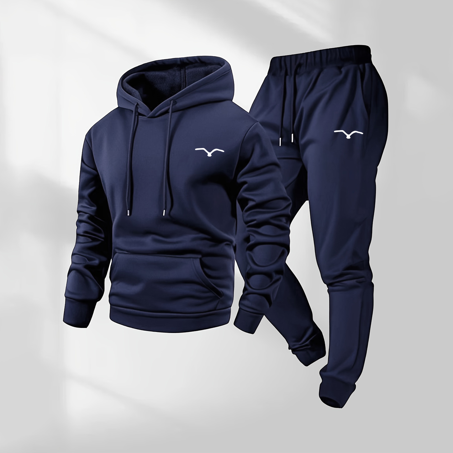 Men's Pattern Print Hoodie and Drawstring Sweatpants Set, Menswear, Casual Athletic Long Sleeve Hooded Jacket & Trousers for Fall & Winter, Men's Clothing for Daily Wear, Sportswear Indoor Outdoor, Tracksuit, Athleisure