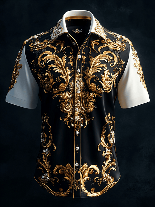 Men's Satin Luxe Short Sleeve Shirt