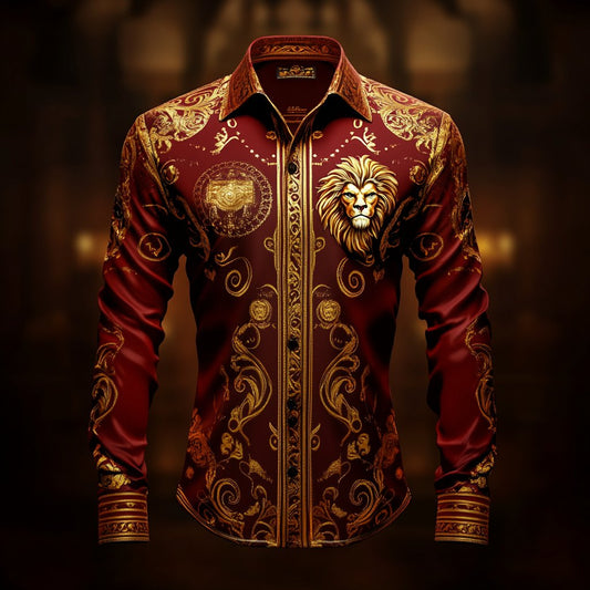 Men's Satin Luxe Long Sleeve Button Down Shirt