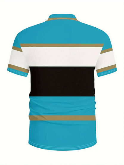 Men's Golf Casual Printed Casual Polo Shirt