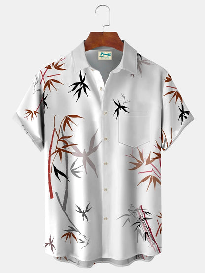 Men's Hawaiian Flora Print Casual Shirt