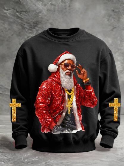 Men's Christmas Printed Pullover Sweatshirt