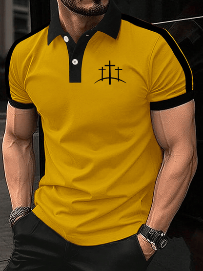 Men's Faith Print Polo Shirt