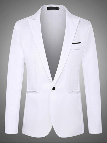 Men's Formal Single-Button Slim Fit Blazer